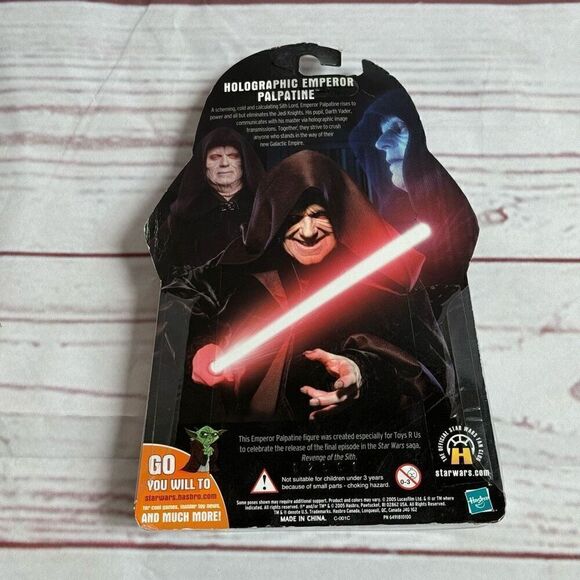New Star Wars Revenge of Sith Holographic Emperor Palpatine Toys R Us Exclusive - Picture 2 of 6